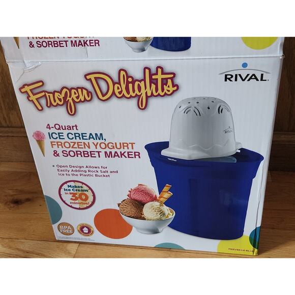 Frozen Delights | Ice Cream, Frozen Yogurt &‎ Sorbet Maker (4-Quart) - Picture 1 of 13